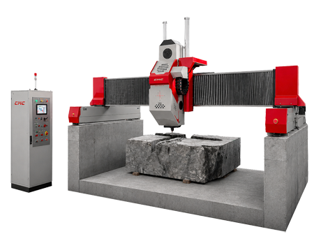 دستگاه CNC سنگ سه محور تک هد قدرتمند مجهز به اسپیندل ضد آب ISO40 